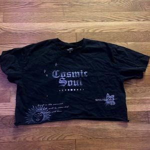 hollister cropped t shirt size xs